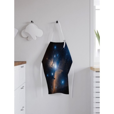 Apron of a kitchen with a photo print "Bright stars", adjustable, size OS-1