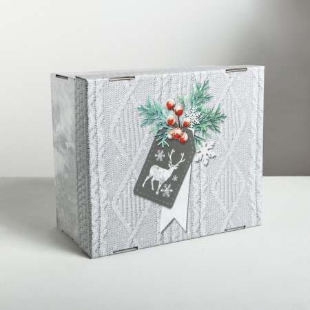 Folding box "Cozy moments", 31.2 x 25.6 x 16.1 cm, New Year-1