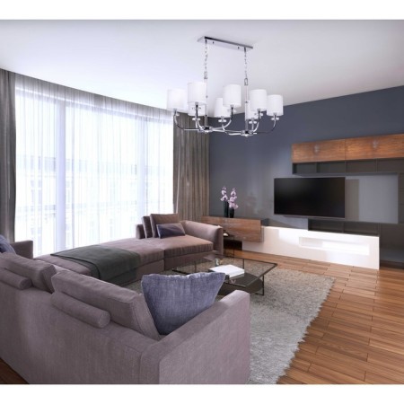 Palermo chandelier, size 66x262x110 cm, 480W 8xe14 IP 20-4