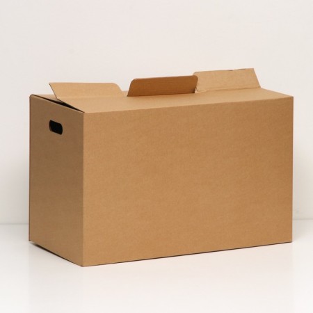 Box for moving, brown, 64 x 34 x 40 cm