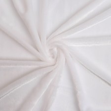 Flap with a knitted -based fur, 50 × 50 cm, white color