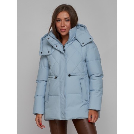 Winter jacket women, size 48, blue color-8