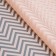 Matte film with a pattern "Wave", peach color, 57 x 57 cm