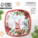 New Year. Glass plate "Winter-time of gifts", 20 cm