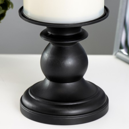 Nightmare "candle on a stand" LED from batteries 2haa black 11x11x28 cm-4