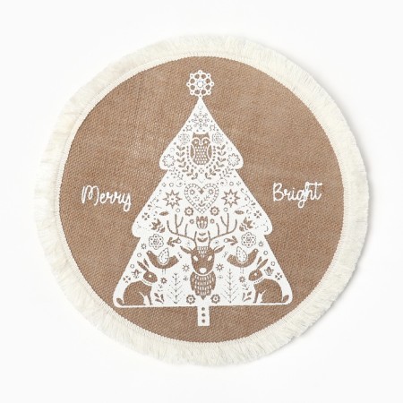 Набор салфеток 4 шт «Merry bright» цв.белый, 37*37 см-1