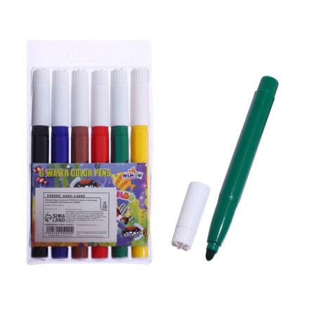 Flomasters 6 Jambo colors, ventilated cap, thick