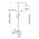 The shower system Fashun A2482-7, pour 110 mm, with a tropical shower, brass, black