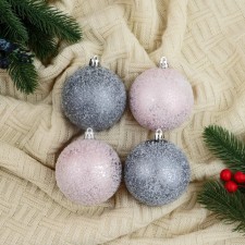 Set of balls Plastic D-8 cm, 4 pcs 