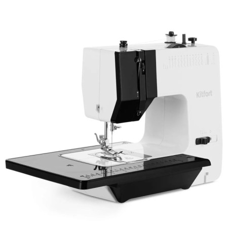 Sewing machine KitFort KT-6044, 9 W, 12 operations, semi-automatic, white-hourly-9