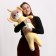 Soft toy "cat" in an elephant costume, 90 cm