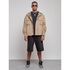 Jeaning jacket men's, size 50, beige color