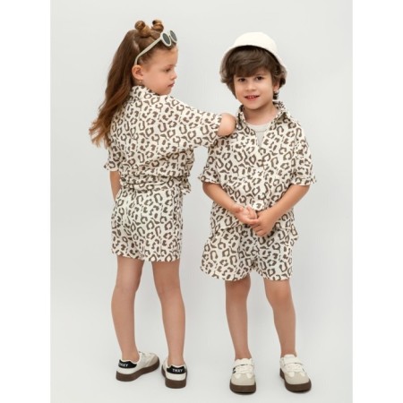 Muslim children's suit Amarobaby Easy, height 116 cm, print leopard-17