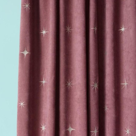 Set of curtains "Balley", size 2x145x270 cm, pink color-1