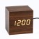 Clock - an alarm clock electronic "digit" with a thermometer, wooden, 6.5 cm, aaa, USB