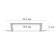 Profile for the ARTE LAMP Integration A300605R, 3.04x200x0.6 cm, gray