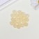 Bead glass "Jade kracle" 10 mm, 20 pcs. cream