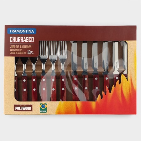 Tramontina Polywood cutlery set, 12 items-5