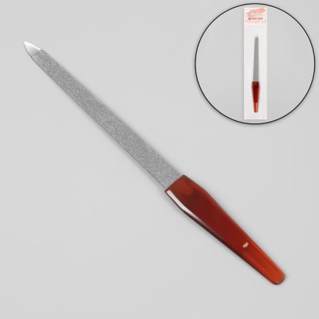 Metal file for nails, 17 cm, color "amber"-1