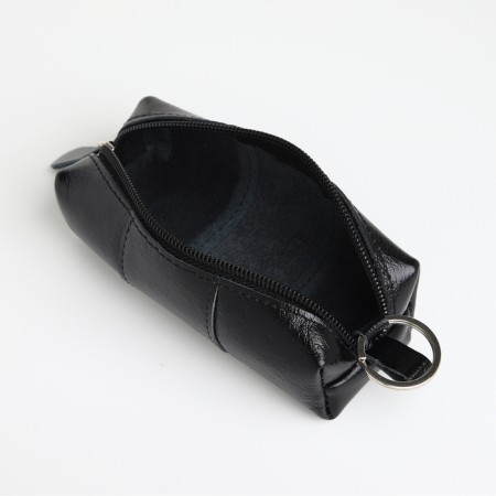 Pocket Key with lightning, textura, length 12.5 cm, ring, black color-2