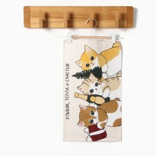 New Year. The towel of the “smiles, warmth and happiness” is 28x46 cm, 100% hl, waffle160 g/m2
