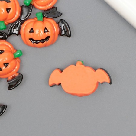 Decor for creativity plastic "Pumpkin with wings" 1.8x3.3x0.8 cm-1