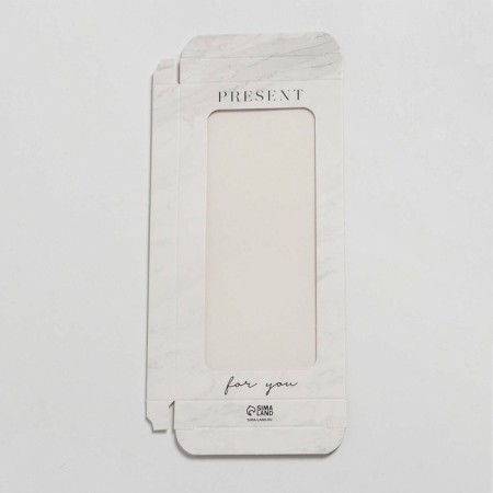 Chocolate box, confectionery packaging, “For You”, with a window, 17.3 x 8.8 x 1.5 cm-5