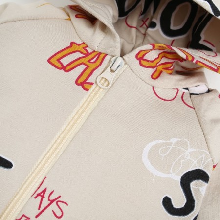 Set: Jumper with zipper and pants crumb I "Graffiti", height 68-74 cm-2