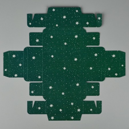Folding box with a plastic cover of the "Happy New Year", 11.5 x 9 x 4 cm, New Year-6