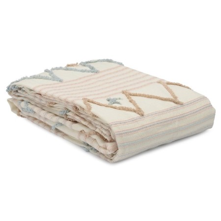 Cotton Cat with Blue Blue color Ethnic, size 230x250 cm