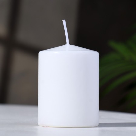 Candle - Aromatic "Jasmine" cylinder, 5.6x8 cm