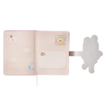 Gift notebook, A6+, 100 sheets, color block, with a curly knife, PVC cover, "Anime", mix-8