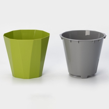 Kashpo for flowers with an insert "Palermo", 1.8 liters, olive color-2
