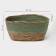 Basket for storage ladled handmade LADOOM "Leo", 25 × 18 × 12 cm, green color