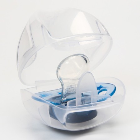 Orthodontic dummy nipple, silicone, from 6 months., Adore, in the Tractor container-4