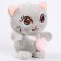 Soft toy "Cat with a heart", on a key fob, 11 cm, color mix