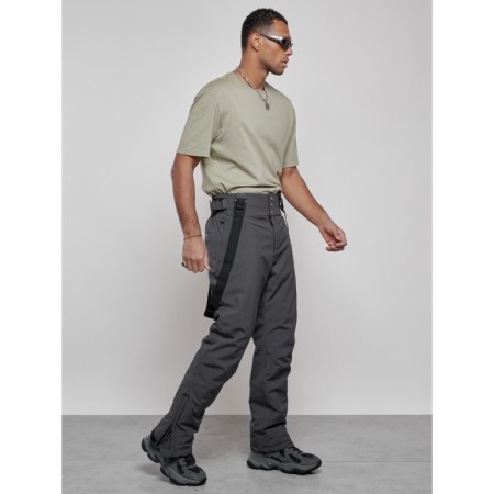 Semi-combinezone ski insulated male winter, size 56, dark gray color-2