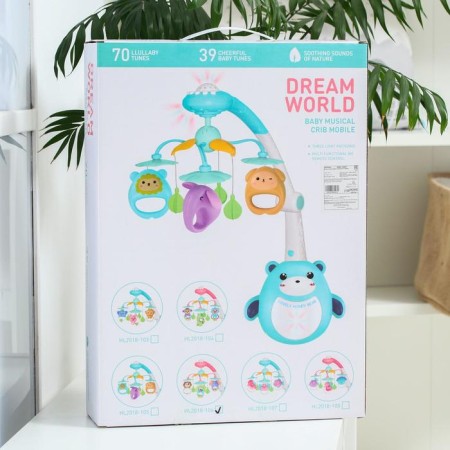 Mobile Musical "Bear. Kids ", projector, remote control, color mix-4