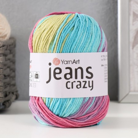 Yarn "Jeans Crazy" 55% cotton, 45% acrylic 160m/50g (8211 Bir Malin)-4