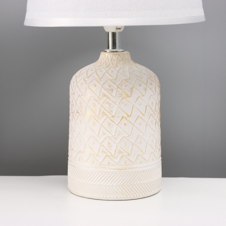 Table lamp "pattern" 1x40W E14 white 20x20x34cm-3