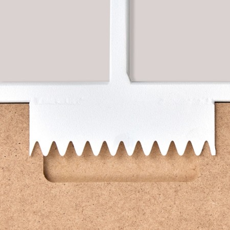 Wall mirror "White Rubin", in a rectangular case, 80x45 cm-3