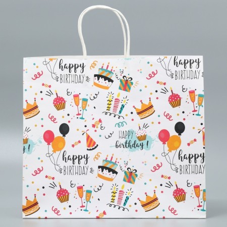 Gift Crafts, Packaging, Happy Birthday, 32 x 28 x 15 cm-2