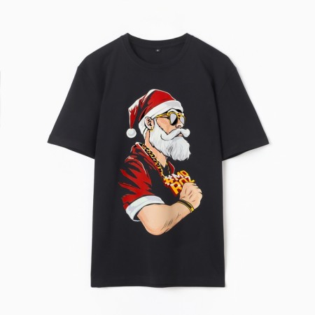 Men's T -shirt KAFTAN SANTA, Black, p. 2xl-5