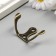 Double metal hook (set 4 pcs) bronze 4.5x3 cm