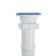 Hofrosiphon ORIO AS-7011, 1 1/2 "x40/50 mm, with a plastic grill d = 70 mm, l = 1000 mm, white