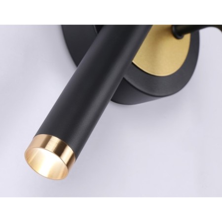LED LED wall -mounted Ambrella Light, Linetech, FL51652, LED, 10 W, 750LUM, 4200K, Black Color, Gold-5
