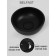 Haller shell Uperwood Belfast is round, concrete, black color