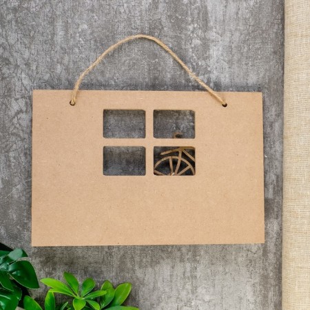 Decorative wood hooks "Bicycle on the lawn at the house" 20x2.5x30 cm-4