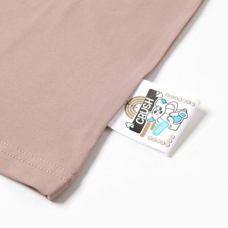 T -shirt Children's Minaku: Basic Line Kids beige color, height 98 cm-9