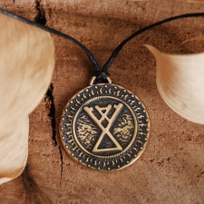 The Slavic amulet from jewelry bronze 